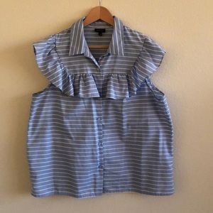EUC Who What Wear Button Down Blouse SZ XXL